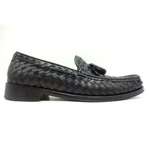 Cole Haan | Shoes | Cole Haan Black Woven Leather Slip On  display picture 2